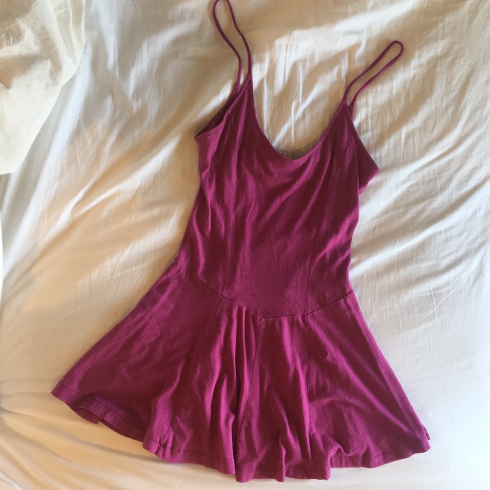 Free people ballerina tunic / dress in magenta
